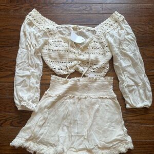 ILLA ILLA Cream Crochet Set